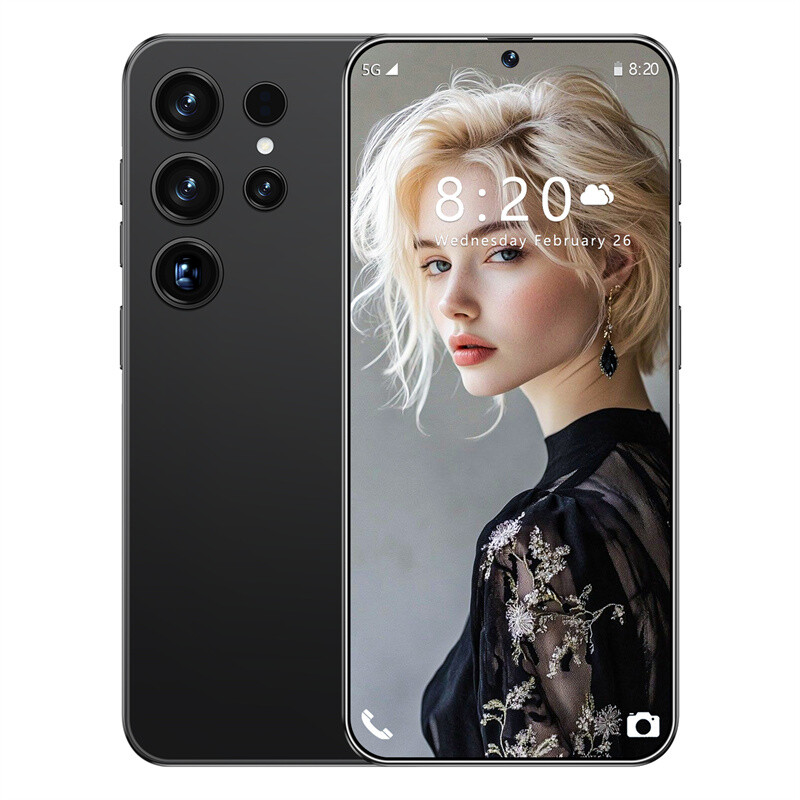 S25 Ultra Smartphone 7.3 » HD Global Unlocked Android 8+512GB 24+48MP Dual SIM
