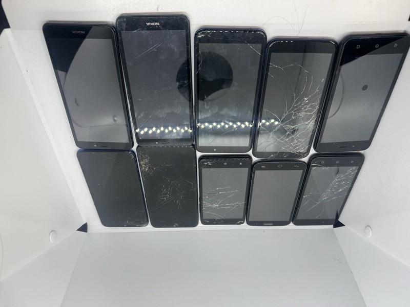 Lot of 10 Android Smartphones Nokia AT&T UMX Alcatel Parts Repair Untested AS-IS gallery