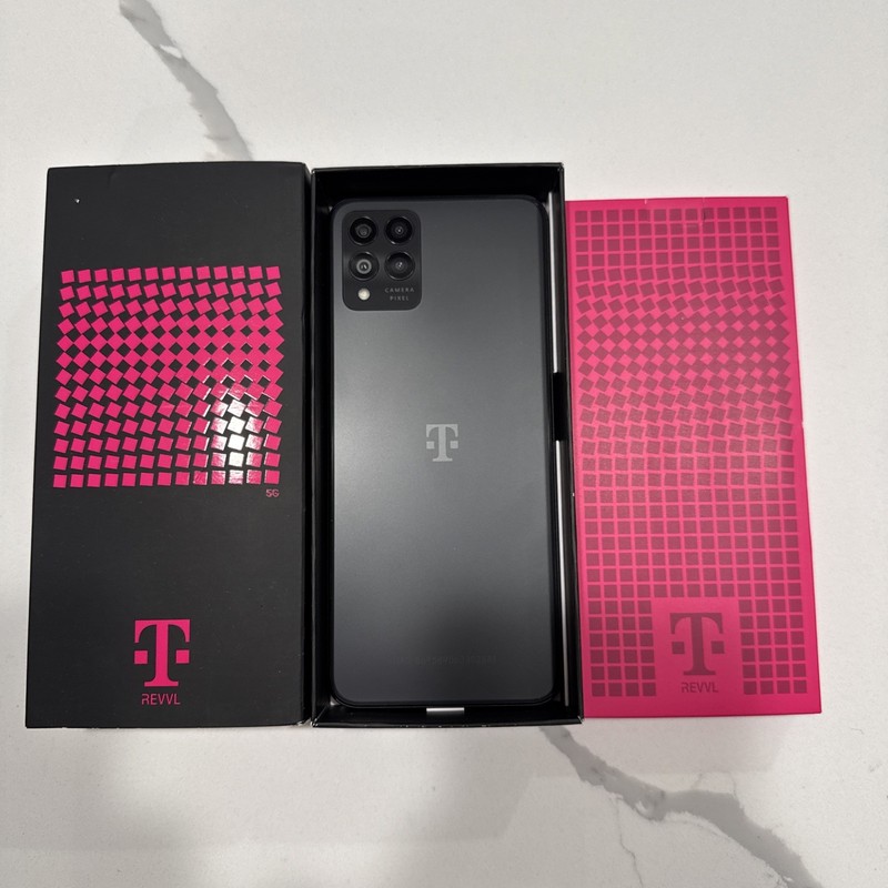 REVVL 6 Pro 5G Smartphone 128GB, Dark Grey, T-Mobile. New never used