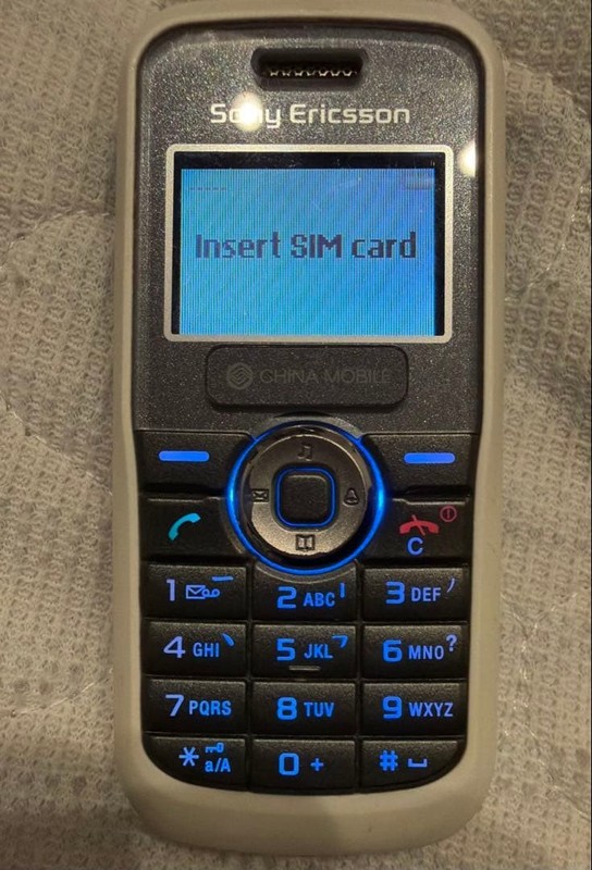 Sony Ericsson J100c White Gray Used Japan