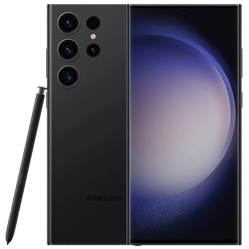 Black Samsung Galaxy S23 Ultra 5G SM-S918U 256GB Factory Unlocked ❖ New