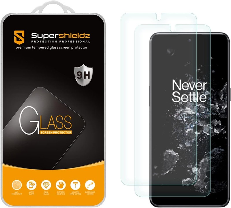 2PCS Tempered Glass Screen Protector for Oneplus 10T 5G Anti Scratch Bubble Free
