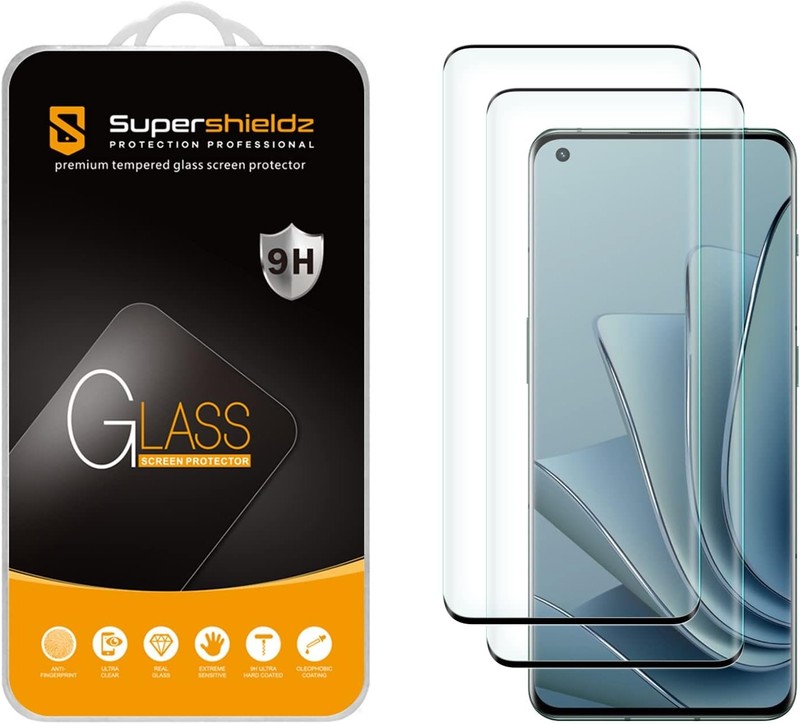 2PCS Tempered Glass Screen Protector for OnePlus 10 Pro Full Cover Anti Scratch