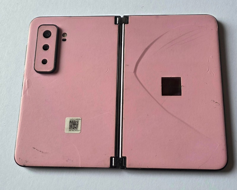 Obsidian (Wrapped in Pink) Microsoft Surface Duo 2 Unlocked Android Phone 256GB