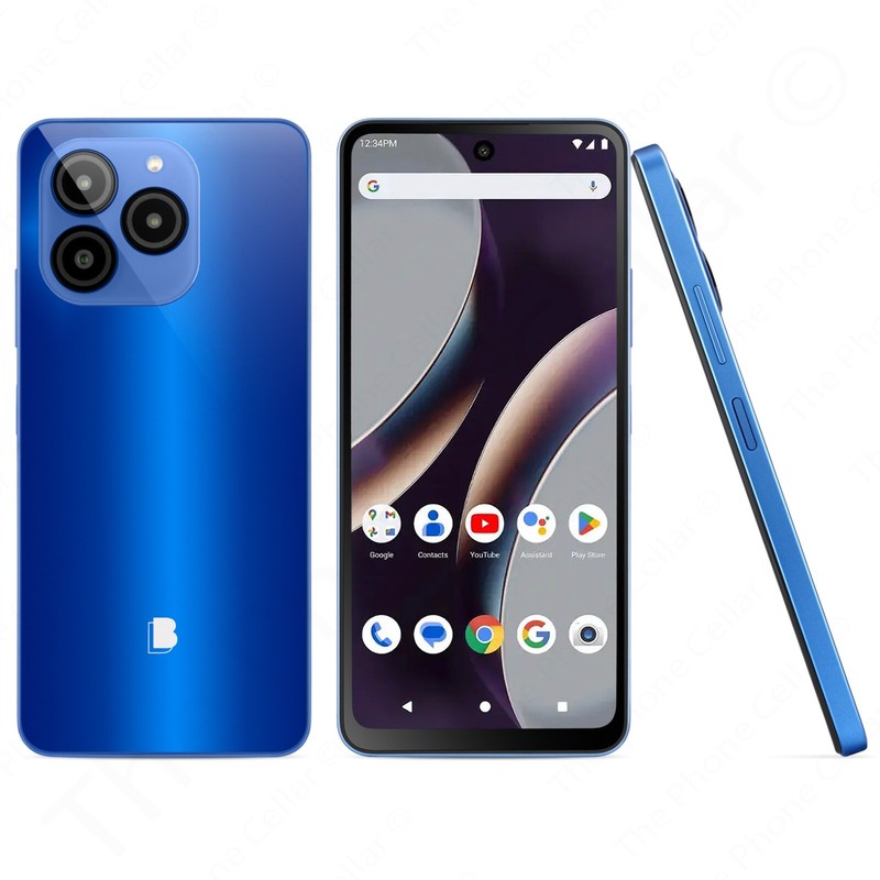 BLU G54 G1090 Unlocked 6.6&Prime; IPS HD 128GB 50MP GPS Dual SIM Standby 5000mAh Blue