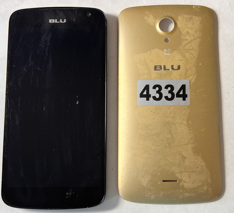 Unlocked BLU Studio X Plus D770U 8GB LTE Gold Smart Cell Phone *FOR PARTS ONLY*