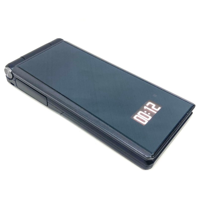 Fujitsu Docomo Mobile Phone F-07F Blue Black Japanese Flip Phone Garake Keitai gallery