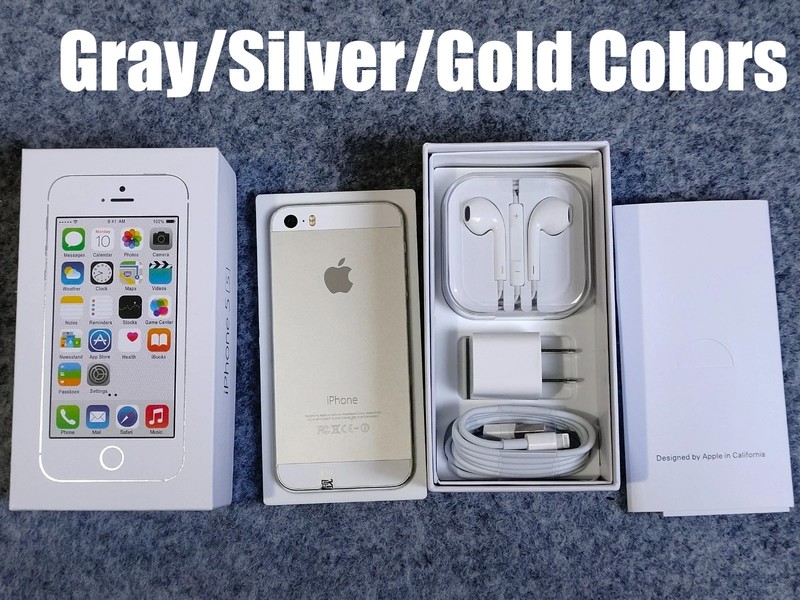 Apple iPhone 5s 16/32/64GB Gray/Silver/Gold Factory UNLOCKED any carrier 90%N ew