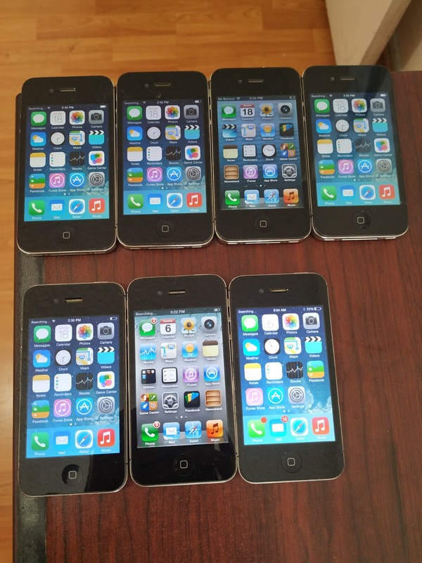Lot of 7 Apple iPhone 4 A1349(CDMA) 16GB ( NON SIM MODEL)( Verizon )