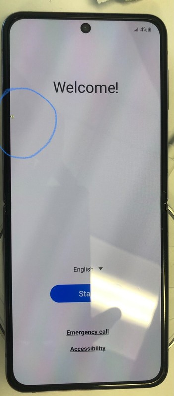 SAMSUNG GALAXY Z FLIP4 SM-F721U1 128GB BORA PURPLE (FACTORY UNLOCKED) Open Box