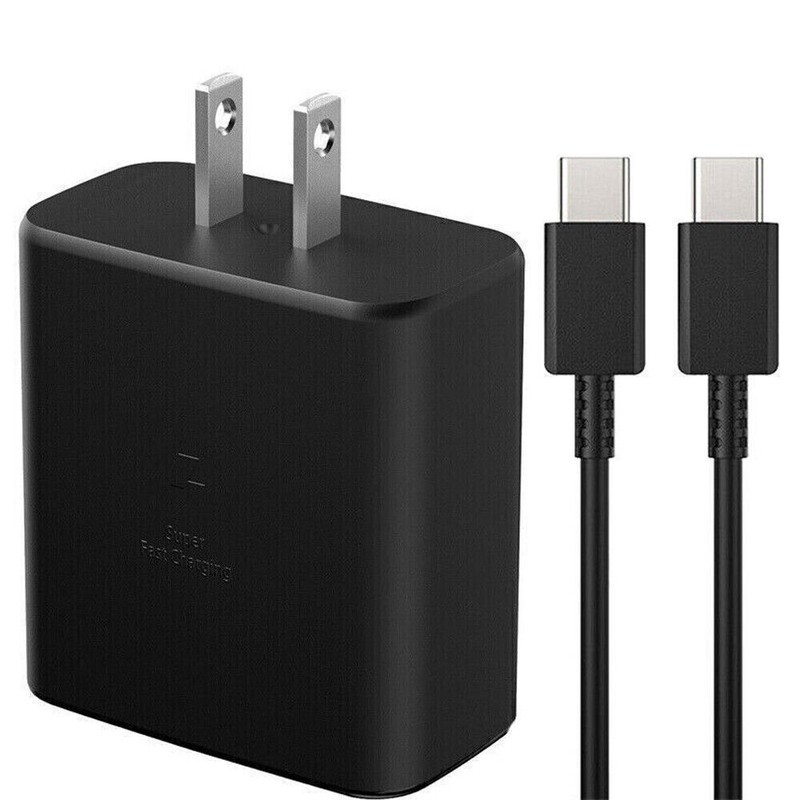 45w Type USB-C Super Fast Wall Charger 6FTS Cable For Samsung Galaxy S23 S22 S21