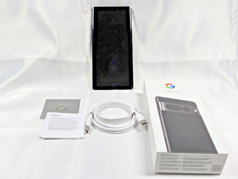 Google Pixel 7 Pro 128 GB Obsidian Verizon Tested Free Shipping