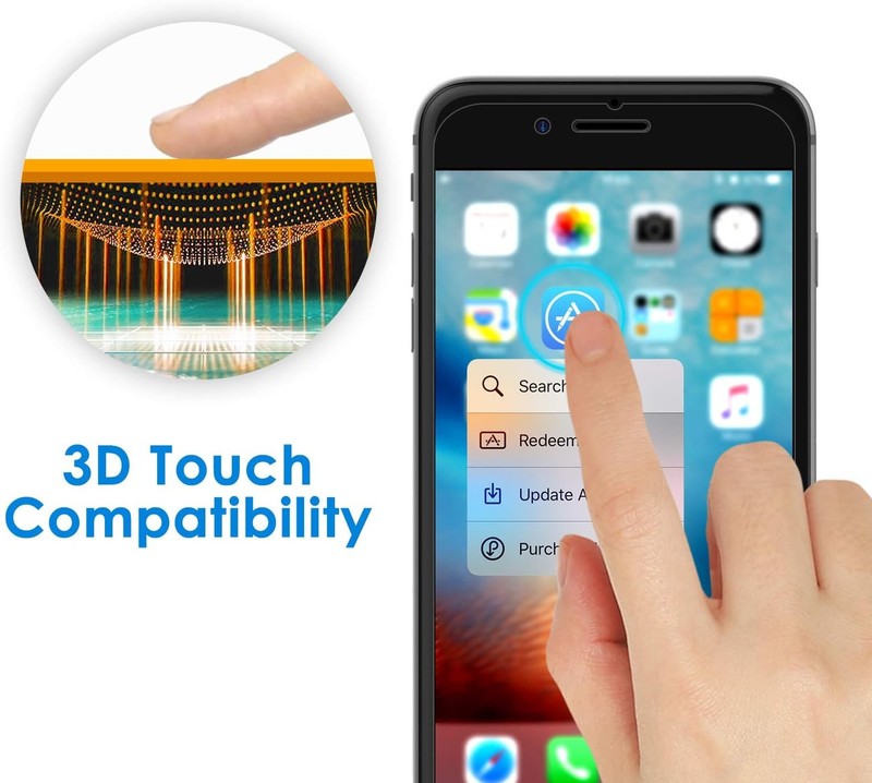 2PCS Privacy Screen Protector & Tempered Glass Film for iPhone 8 Plus & 7 Plus gallery