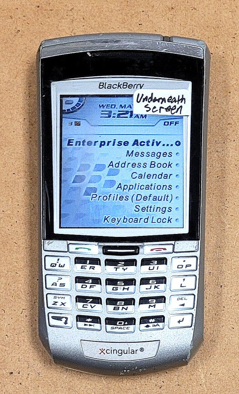 BlackBerry 7100g – Metallic Silver ( Cingular / AT&T ) Very Rare Smartphone READ