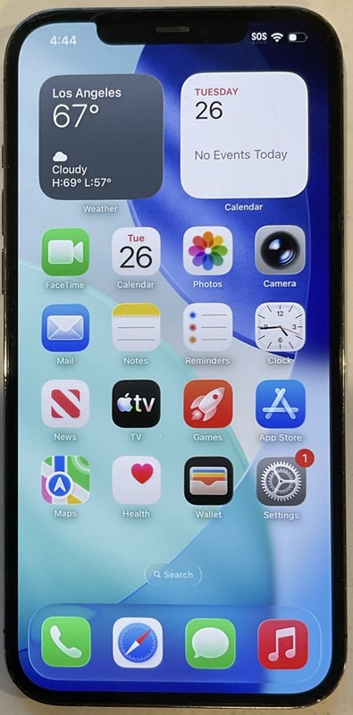 USED GSM UNLOCKED, GRAPHITE iPhone 12 PRO MAX, 256GB A2342 MG9F3LL/A FOR REPAIR gallery