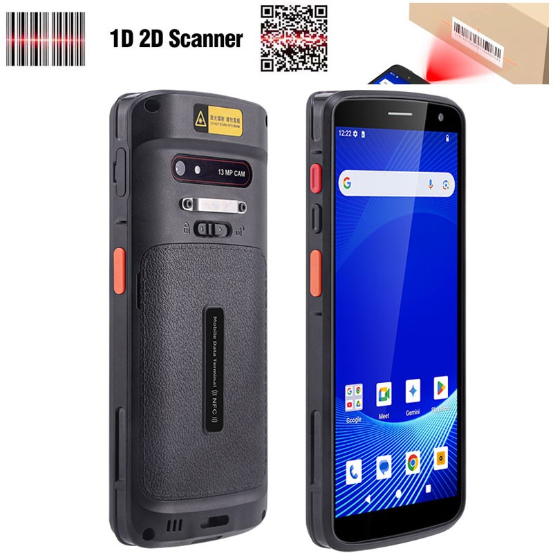 QR 2D Scanner 4G LTE Rugged Phone Android 15 NFC GPS Portable Mobile UNIWA M602