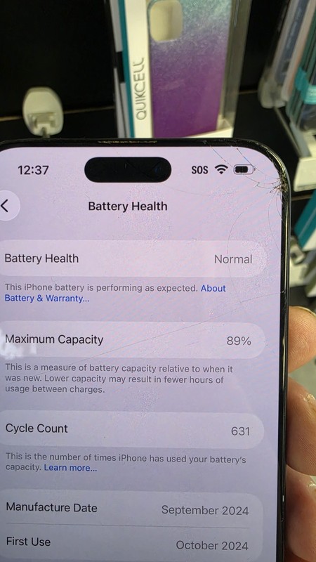 Apple iPhone 16 Pro Max - 256 GB - Black Titanium (Unlocked) - Works - Read gallery