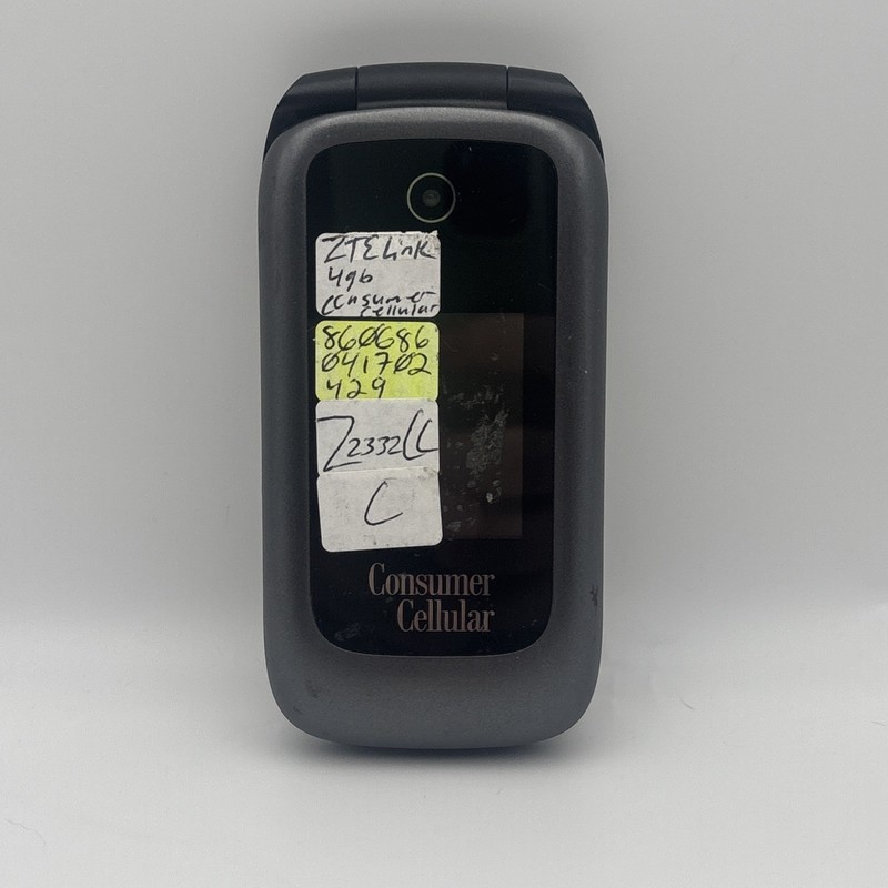 Consumer Cellular Link 1st Generation Z2332CC – Black( GSM ) 4G VoLTE Flip Phone