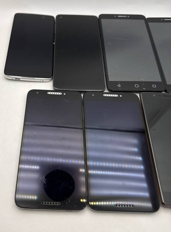 Lot of 7 Android Smartphones Alcatel Idol 4 Fierce XL ZIP LG G4 Moto G Power gallery