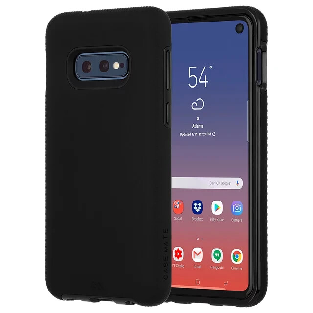 Samsung Galaxy S10e Case Shockproof Polycarbonate Bumper Protective Black Cover