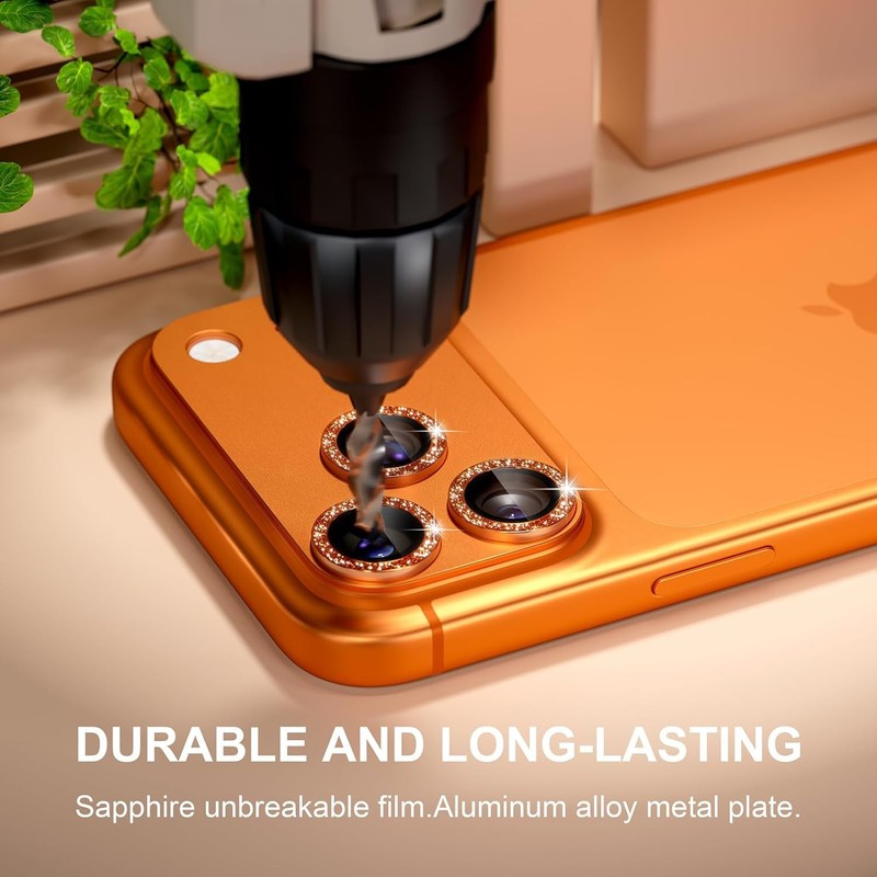 iPhone 17 Pro Max Camera Lens Protector, Matte Metal Tempered Glass Rear Cover gallery