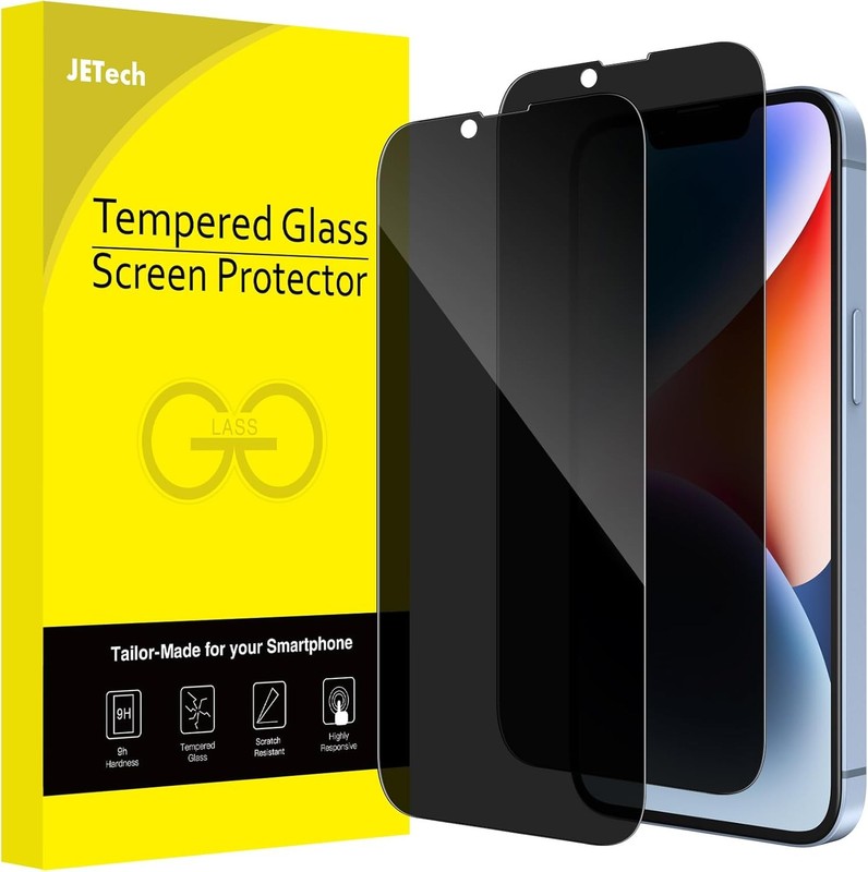 Privacy Full Coverage Screen Protector for iPhone 17e (2026), 2-Pack, Anti-Spy