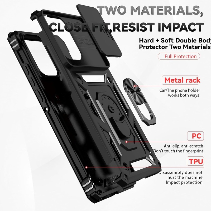 Motorola Edge 2024 Case with Screen Protector: Military Grade 20ft Drop Tested gallery