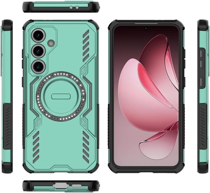 Oppo Reno14 5G Case Cover, 2-in-1 TPU+PC Drop-Proof and Heat Dissipation Black gallery