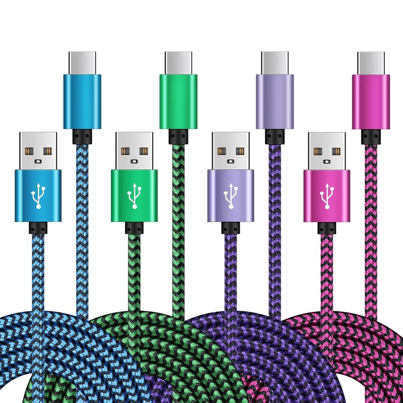 4 Pack Fast Charging USB A to C Charger for Samsung Galaxy S26+ S26 6FT Cable