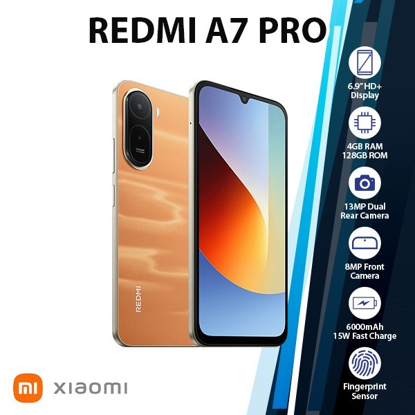 Xiaomi Redmi A7 Pro 4G Android Cell Phone (4GB+128GB/ORANGE/Dual SIM/Unlocked)