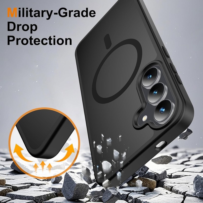 For Samsung Galaxy S25 FE Case with MagSafe, Anti-Fingerprint & 2 Tempered glass gallery