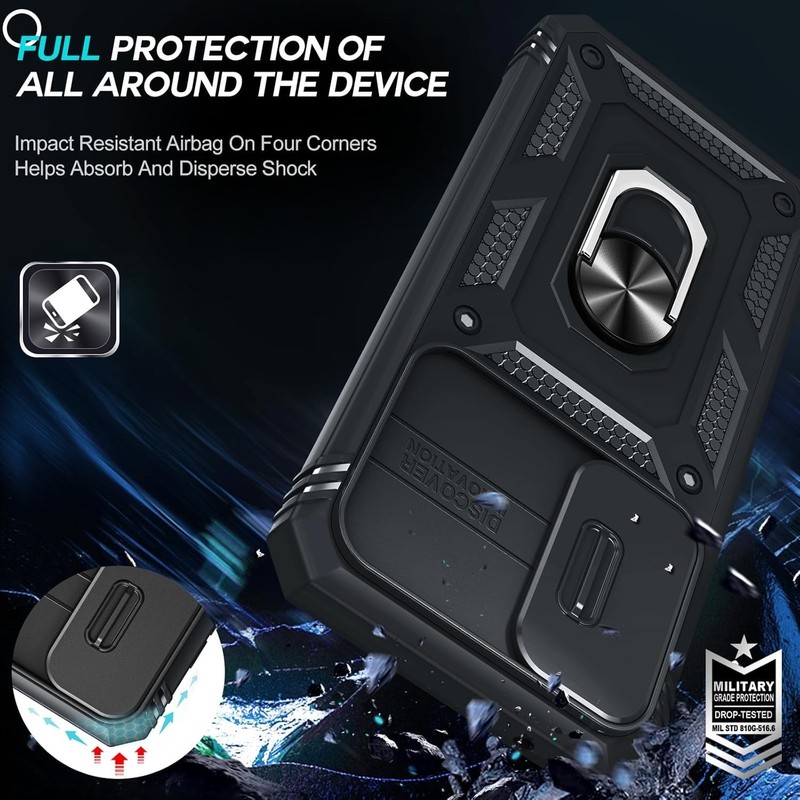 Samsung Galaxy S23 FE Case with 2 PCS Screen Protector Tempered Glass & Stand gallery