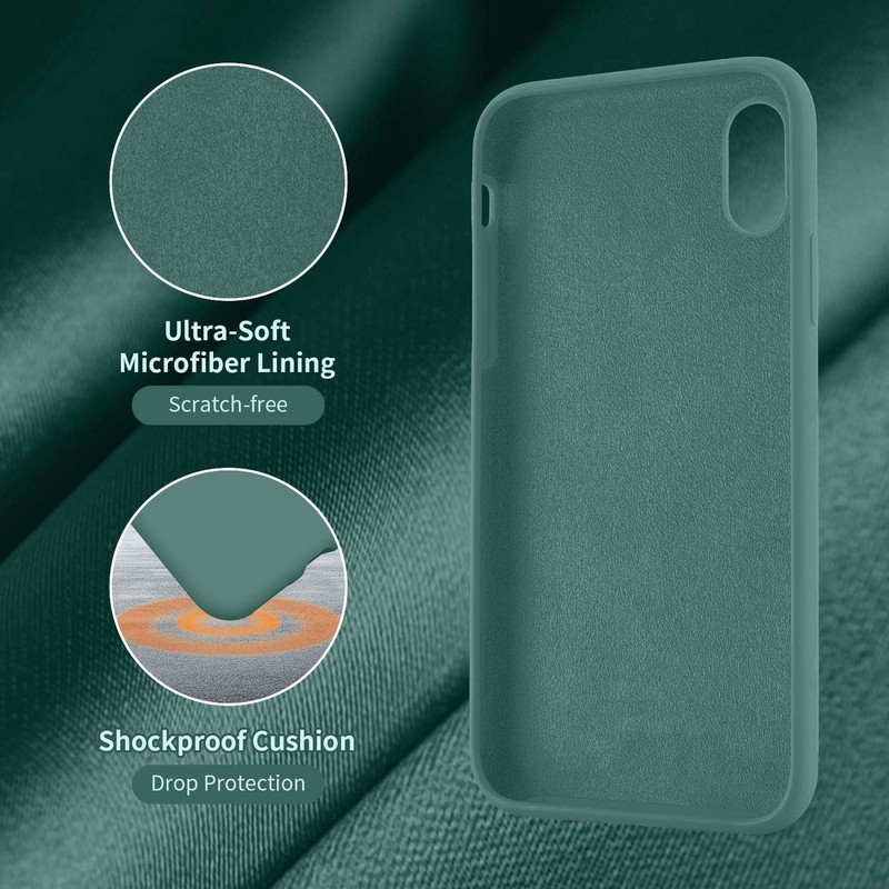 Designed for iPhone XR Case, Silicone Ultra Slim Shockproof Phone Case, Midnight gallery