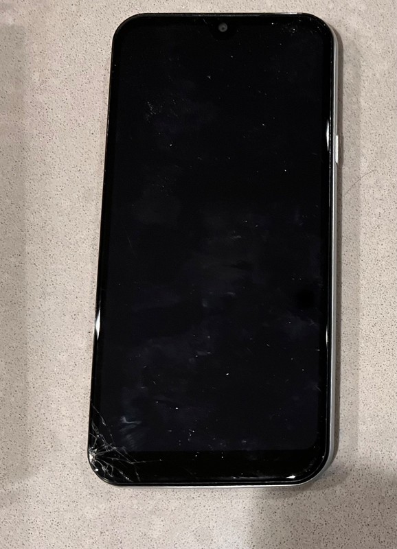 As-is Damaged LG Phoenix 5 – 16 GB – Silver (AT&T)