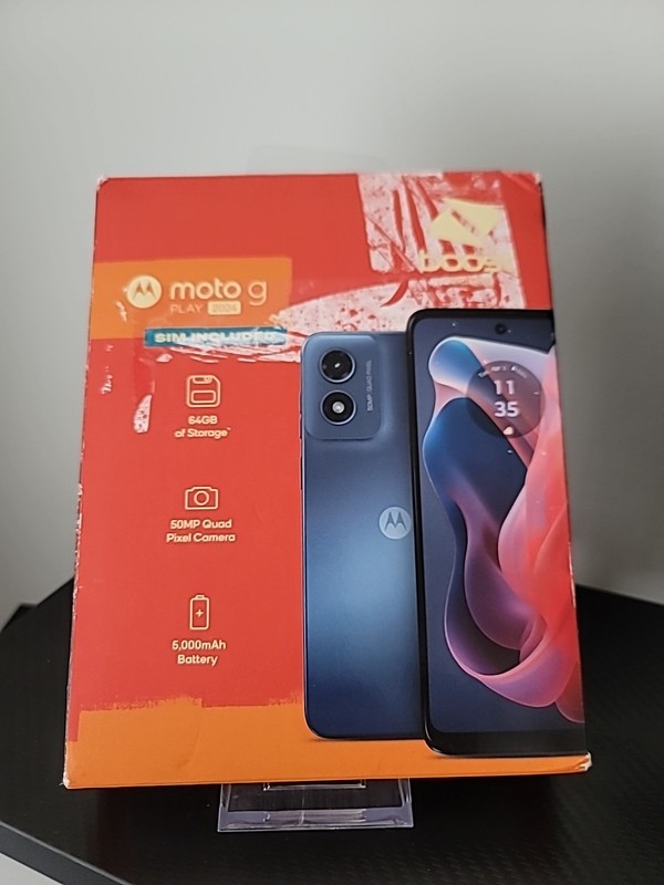 Motorola G Play 2024, 64GB Blue -Boost Mobile Prepaid Smartphone – BROKEN SCREEN