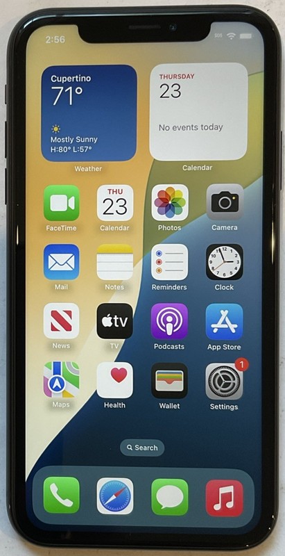 GSM UNLOCKED iPhone XR, 64GB A1984 MH563LL/A WITH CRACKED REAR GLASS FOR REPAIR gallery
