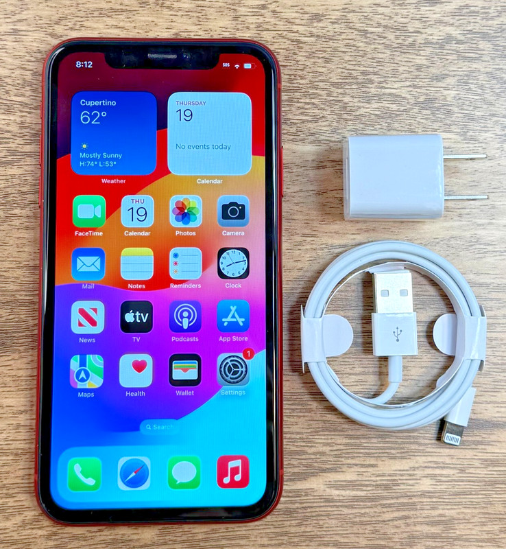 Apple iPhone XR Product Red 128GB (Fully Unlocked) Very Good Condition gallery