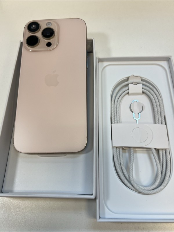 New Open Box Apple iPhone 16 Pro Max 1TB Desert Unlocked *Never Used* Free Ship gallery