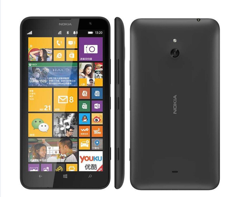 Original Nokia Lumia 1320 4G LTE Wifi Unlocked 8GB ROM Windows Smartphone 6&Prime;