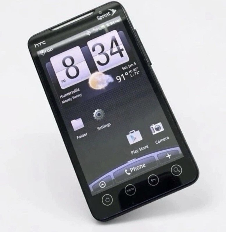 Vintage HTC EVO 4G PC36100 Sprint Android Smartphone White Boots gallery