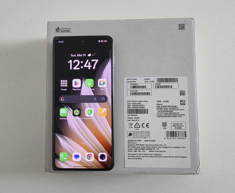 Oppo Find N5 16/512GB Black Global Unlocked 100% Battery - Flawless + $50 Extras gallery