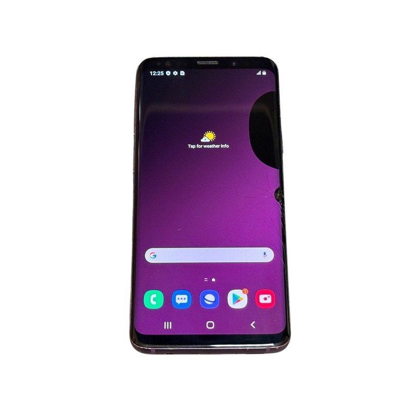 Samsung Galaxy S9 SM-G960U1 Cellphone Purple 64GB Unlocked (Cracked)