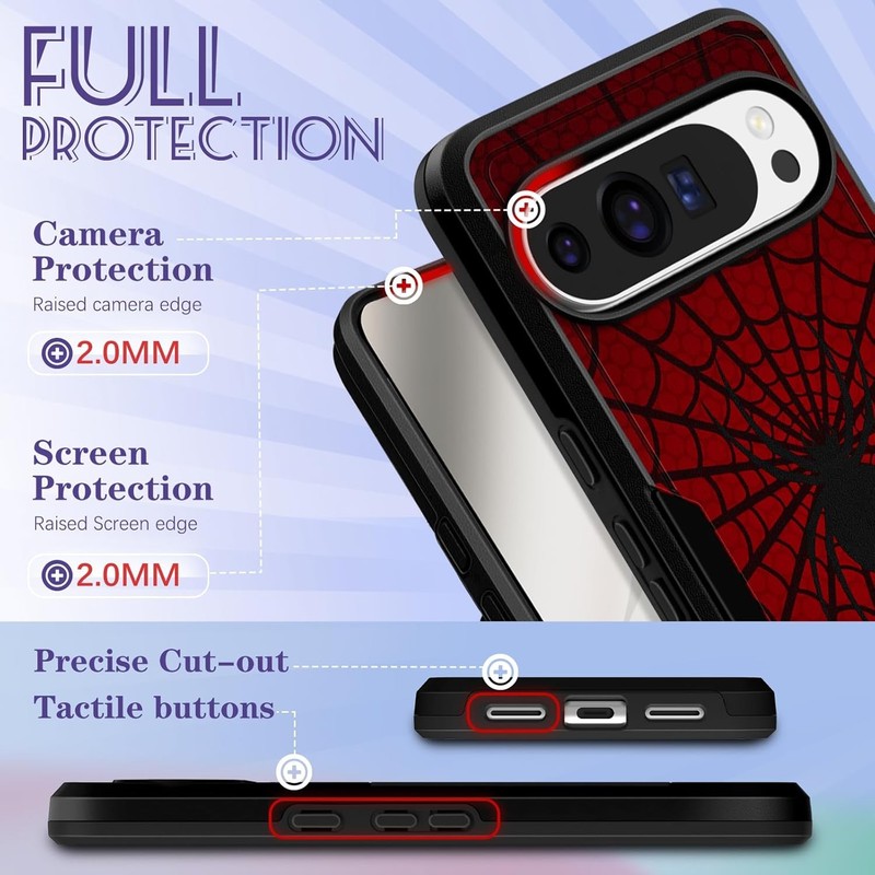 Google Pixel 10 Pro XL Case - Cute Girls Boys Cover Cool Kawaii Aesthetic Red De gallery