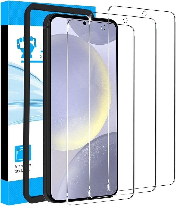 [3+0 PCS] Tempered Glass Screen Protector for Samsung Galaxy S24 Plus Easy Insta