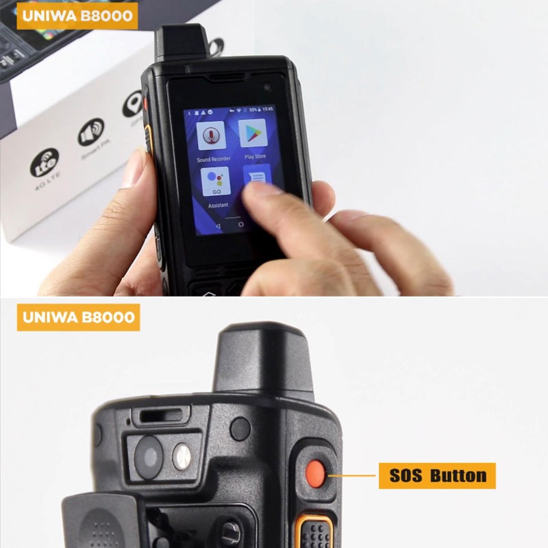 4G LTE Android Rugged Cell Phone Mobile Quad Core ZELLO Waterproof UNIWA B8000 gallery