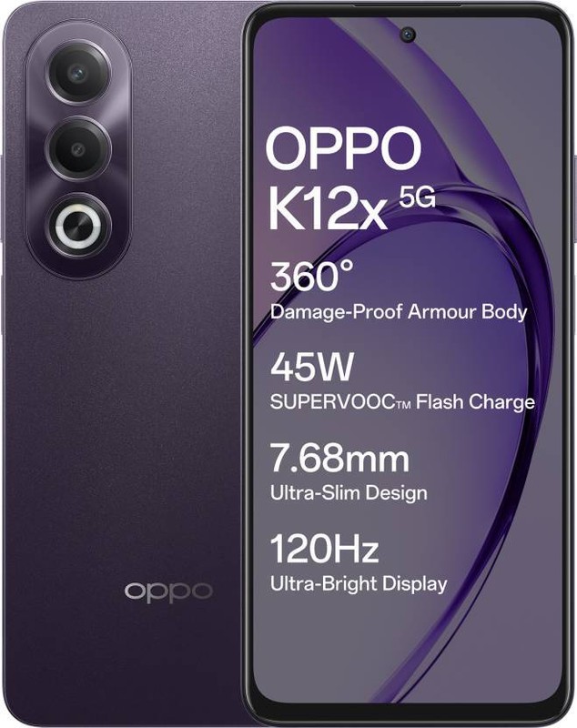 OPPO K12x 5G 45W Breeze Blue 8GB 256 GB Global Version Factory Network Unlocked