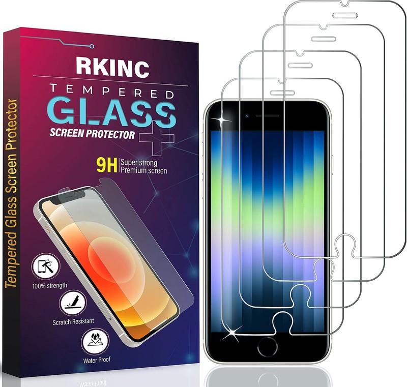 4PCS Screen Protector for iPhone 7 Plus / 8 Plus Tempered Glass Anti-Scratch Ant