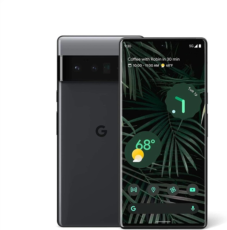 Google Pixel 6 Pro Dual 128GB (Unlocked ) Stormy Black | GOOD