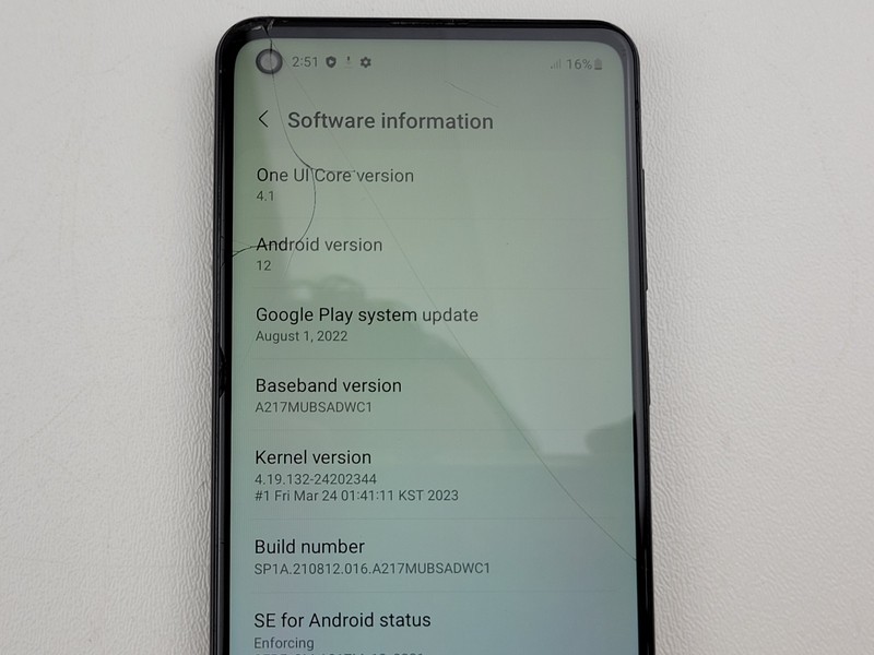 Samsung Galaxy A21s (SM-A217M/DS) 64GB (GSM Unlocked) Dual SIM - CRACKED - H8623 gallery