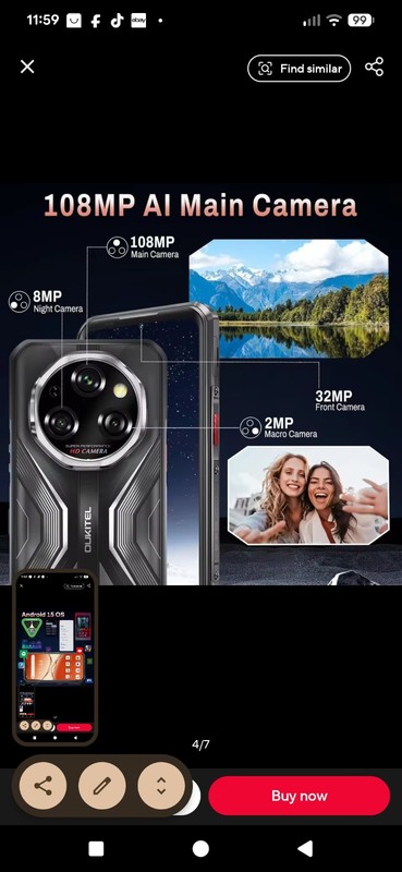 OUKITEL WP55 Pro 5G Rugged Phone 48GB RAM 512GB Android 15 11000mAh NFC Unlocked gallery